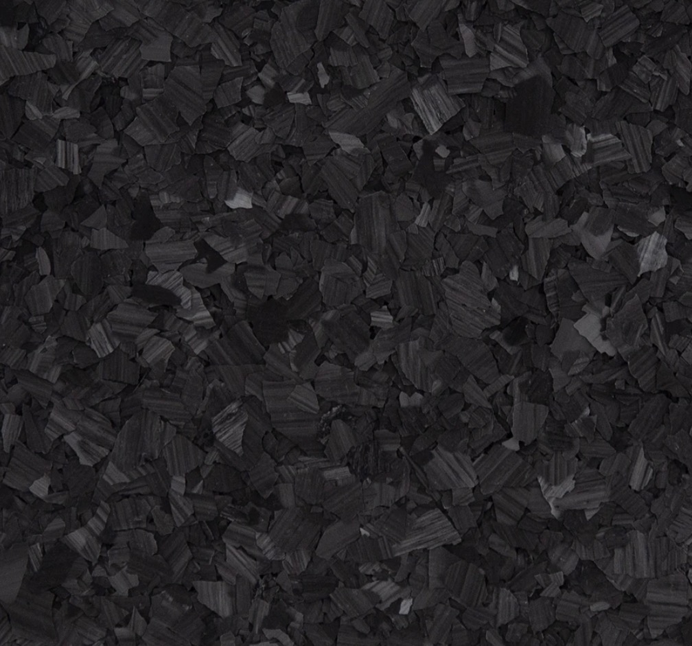 Carbon marble flake epoxy color sample