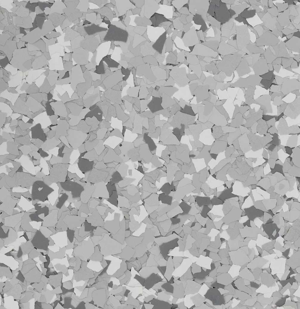 Stargazer vinyl flake epoxy color sample
