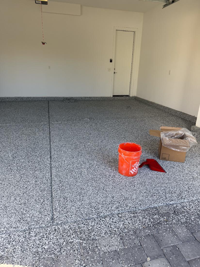 Residential garage epoxy floor, Las Vegas